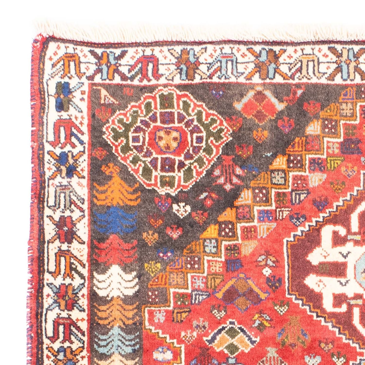 Tappeto Persero - Nomade - 150 x 120 cm - rosso scuro