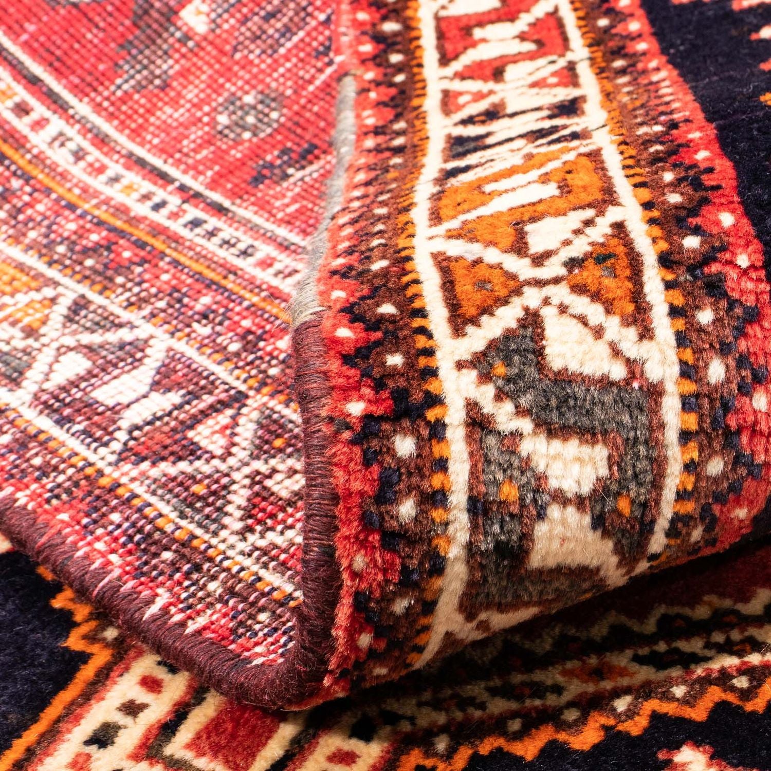Tappeto Persero - Nomade - 160 x 106 cm - rosso scuro