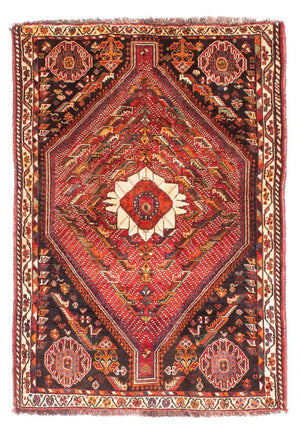 Tappeto Persero - Nomade - 156 x 112 cm - rosso scuro