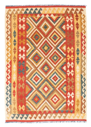 Tappeto Kelim - Orientale - 200 x 133 cm - rosso