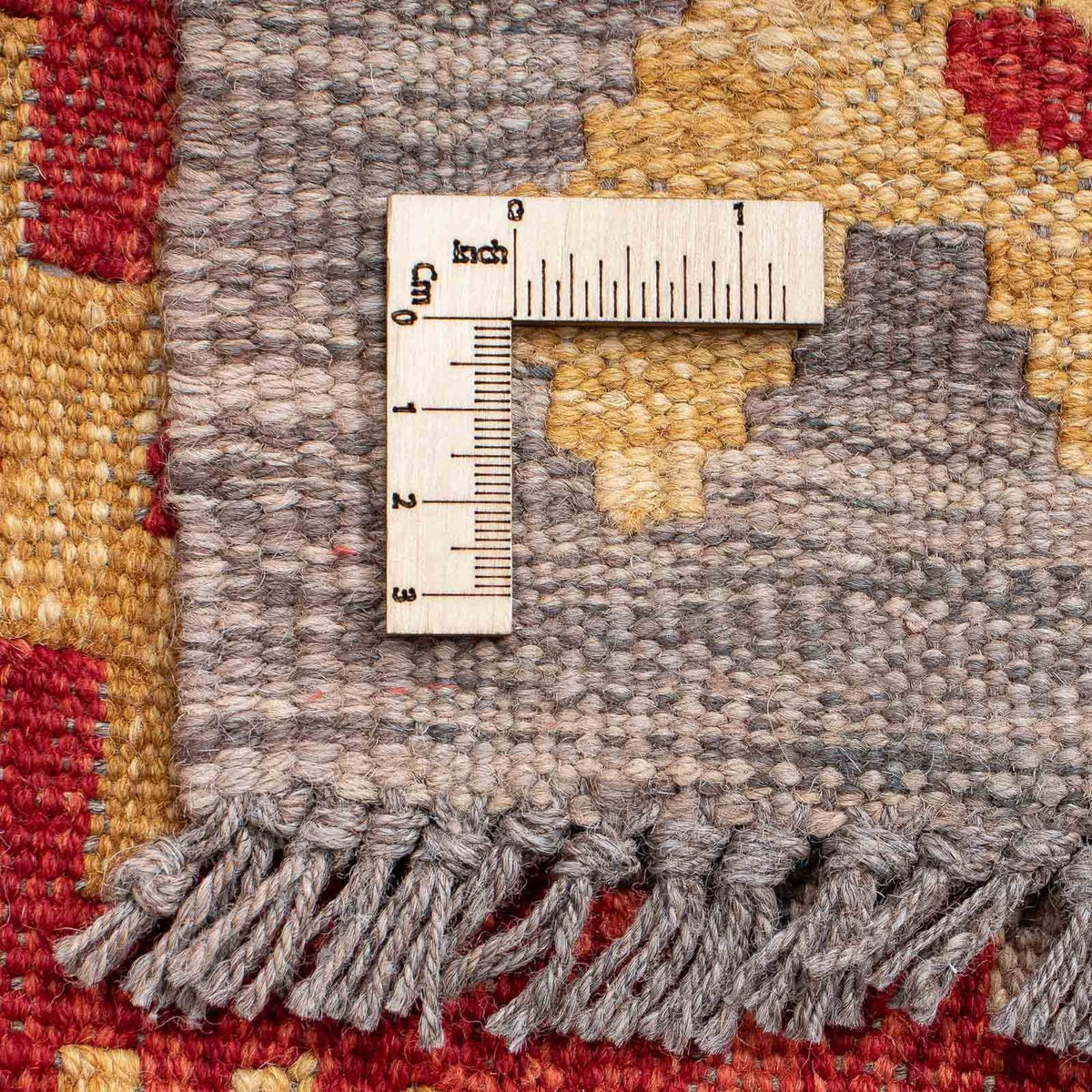 Tappeto corsia Tappeto Kelim - Splash - 199 x 65 cm - rosso