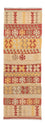 Tappeto corsia Tappeto Kelim - Splash - 204 x 67 cm - rosso