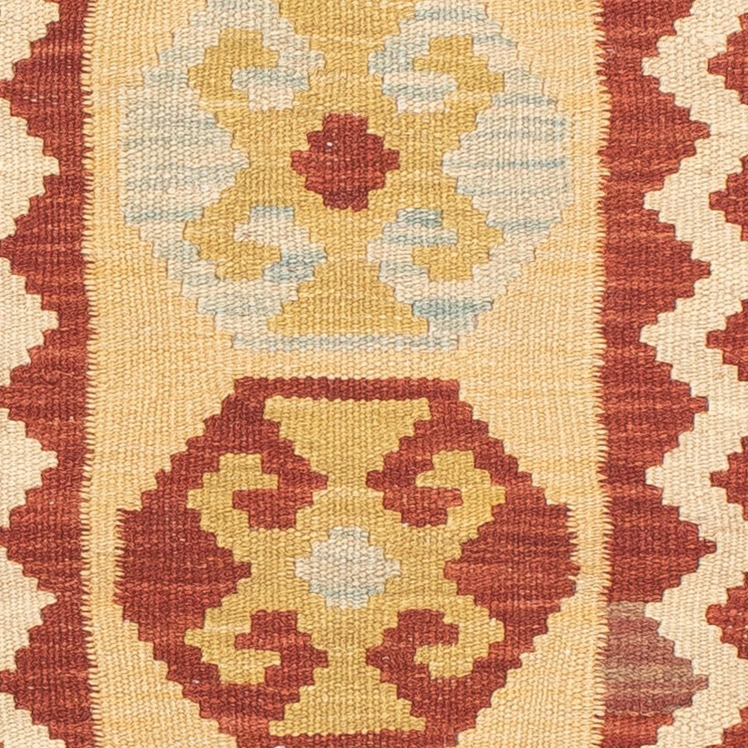 Tappeto corsia Tappeto Kelim - Splash - 193 x 63 cm - beige