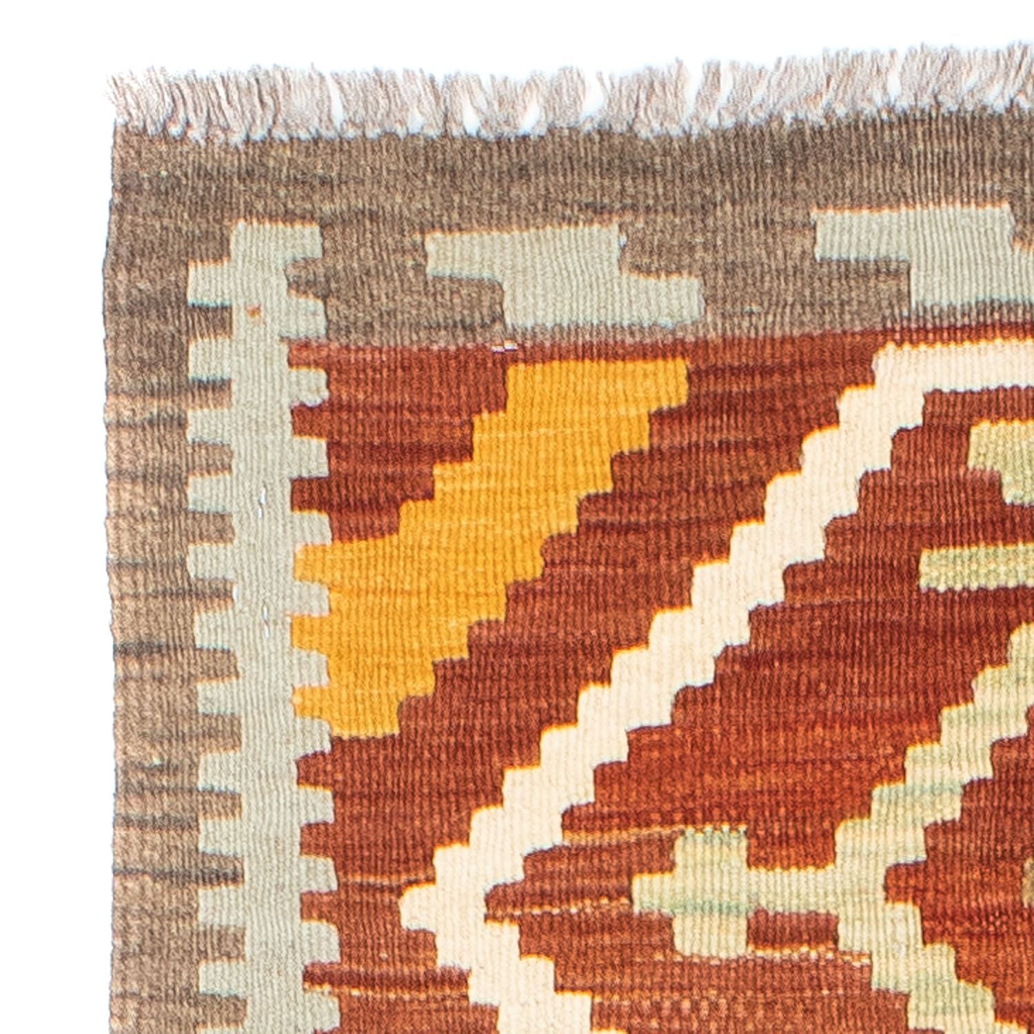 Tappeto corsia Tappeto Kelim - Orientale - 205 x 71 cm - ruggine