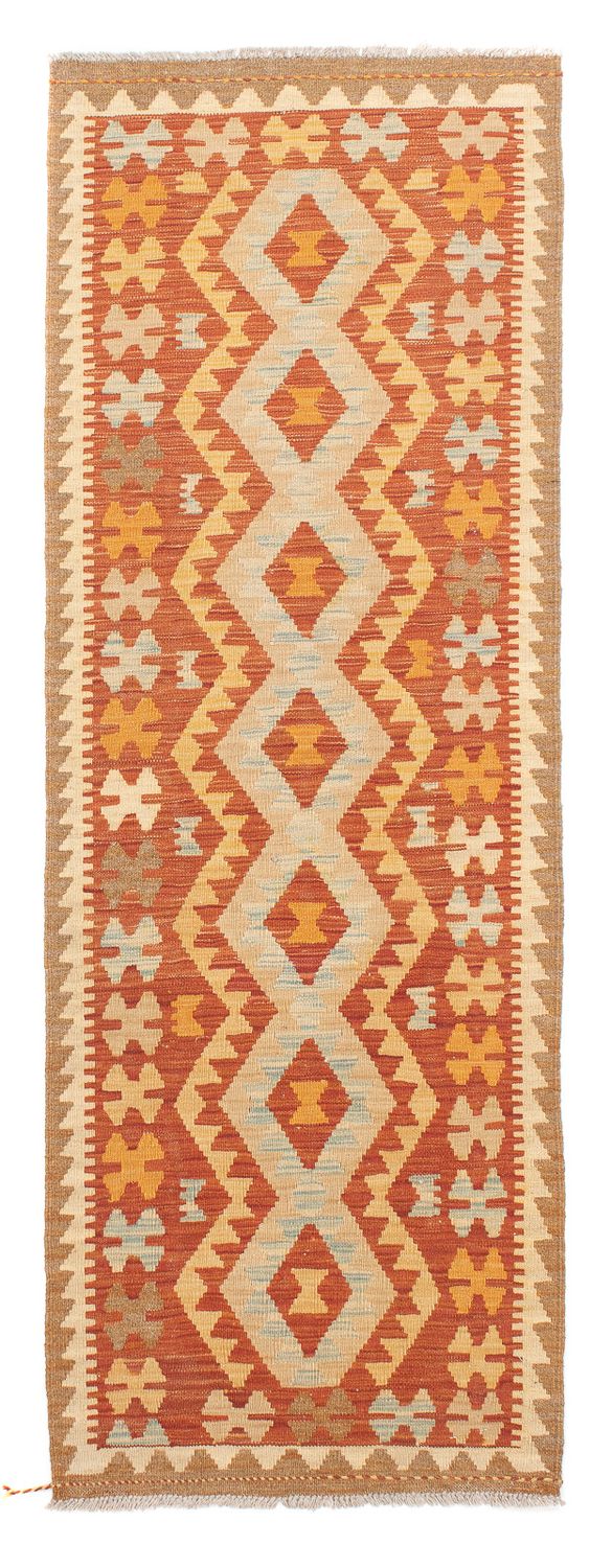 Tappeto corsia Tappeto Kelim - Splash - 200 x 62 cm - ruggine