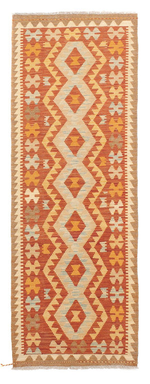 Tappeto corsia Tappeto Kelim - Splash - 200 x 62 cm - ruggine