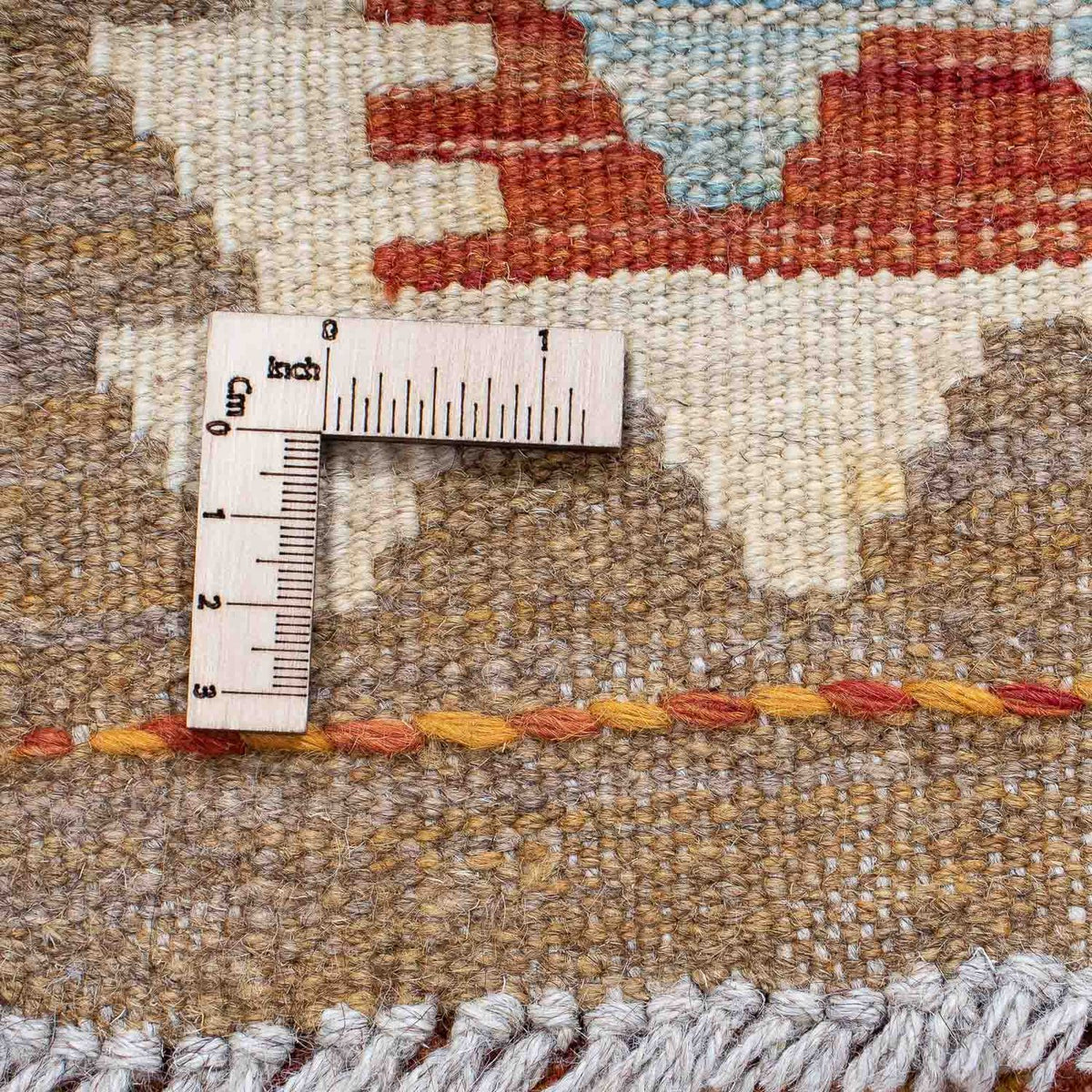 Tappeto corsia Tappeto Kelim - Splash - 200 x 62 cm - ruggine