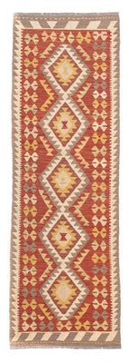 Tappeto corsia Tappeto Kelim - Splash - 200 x 66 cm - rosso