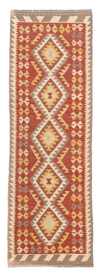 Tappeto corsia Tappeto Kelim - Splash - 200 x 66 cm - rosso