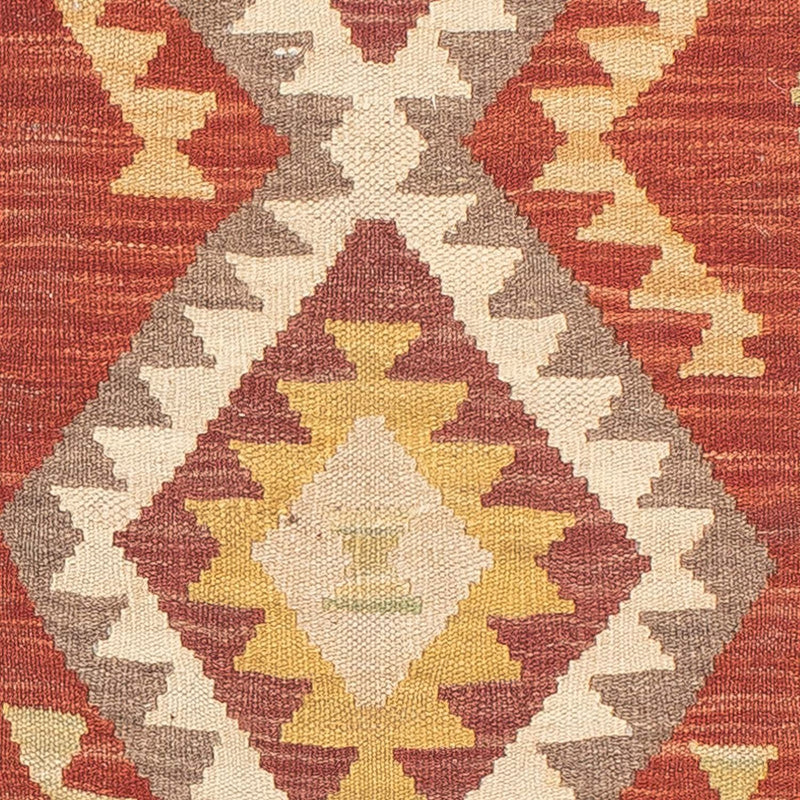 Tappeto corsia Tappeto Kelim - Splash - 200 x 66 cm - rosso