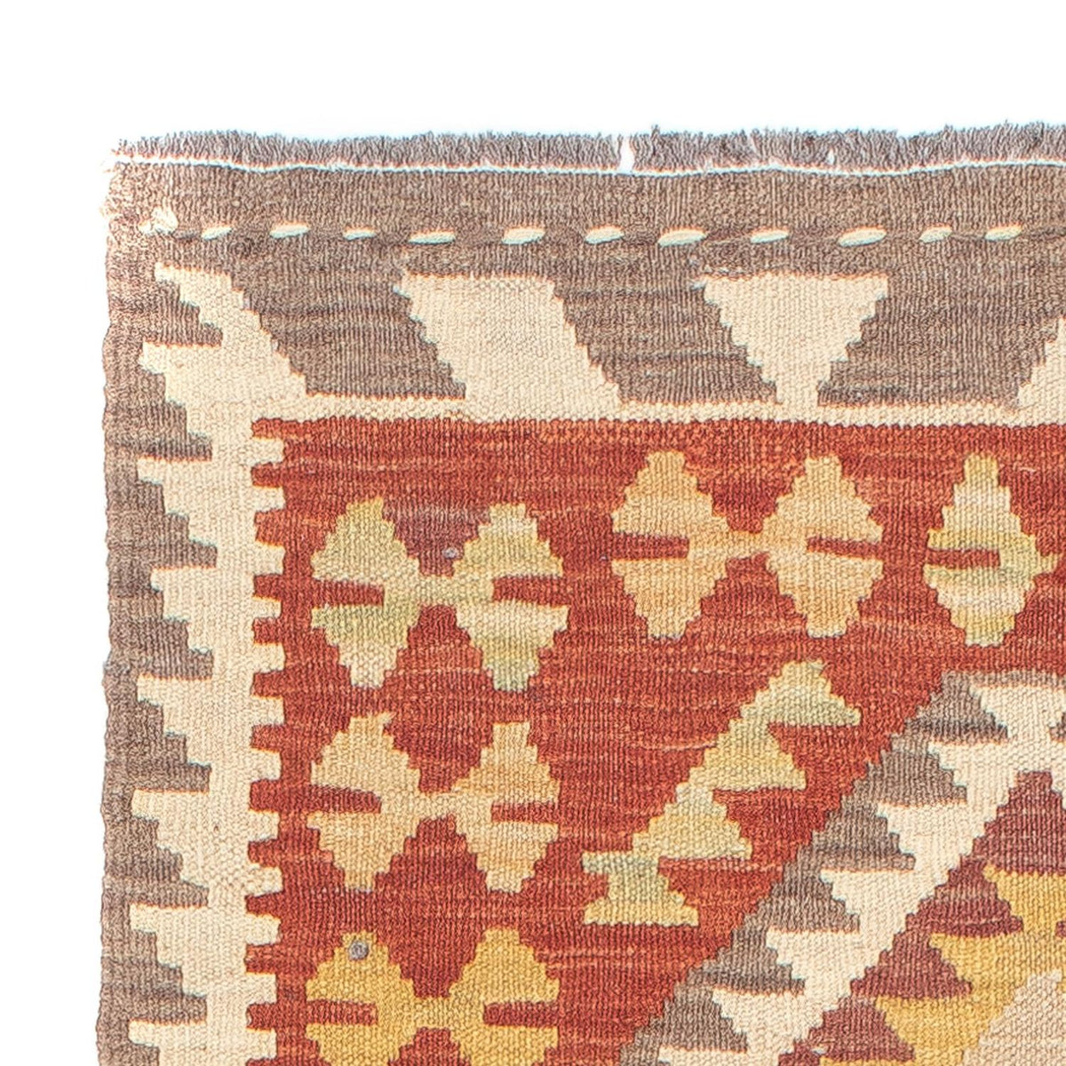 Tappeto corsia Tappeto Kelim - Splash - 200 x 66 cm - rosso