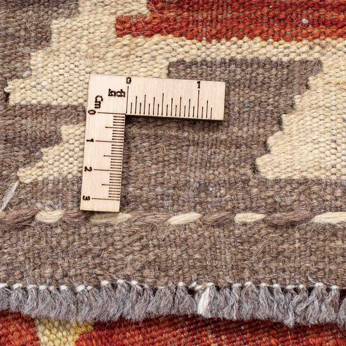 Tappeto corsia Tappeto Kelim - Splash - 200 x 66 cm - rosso