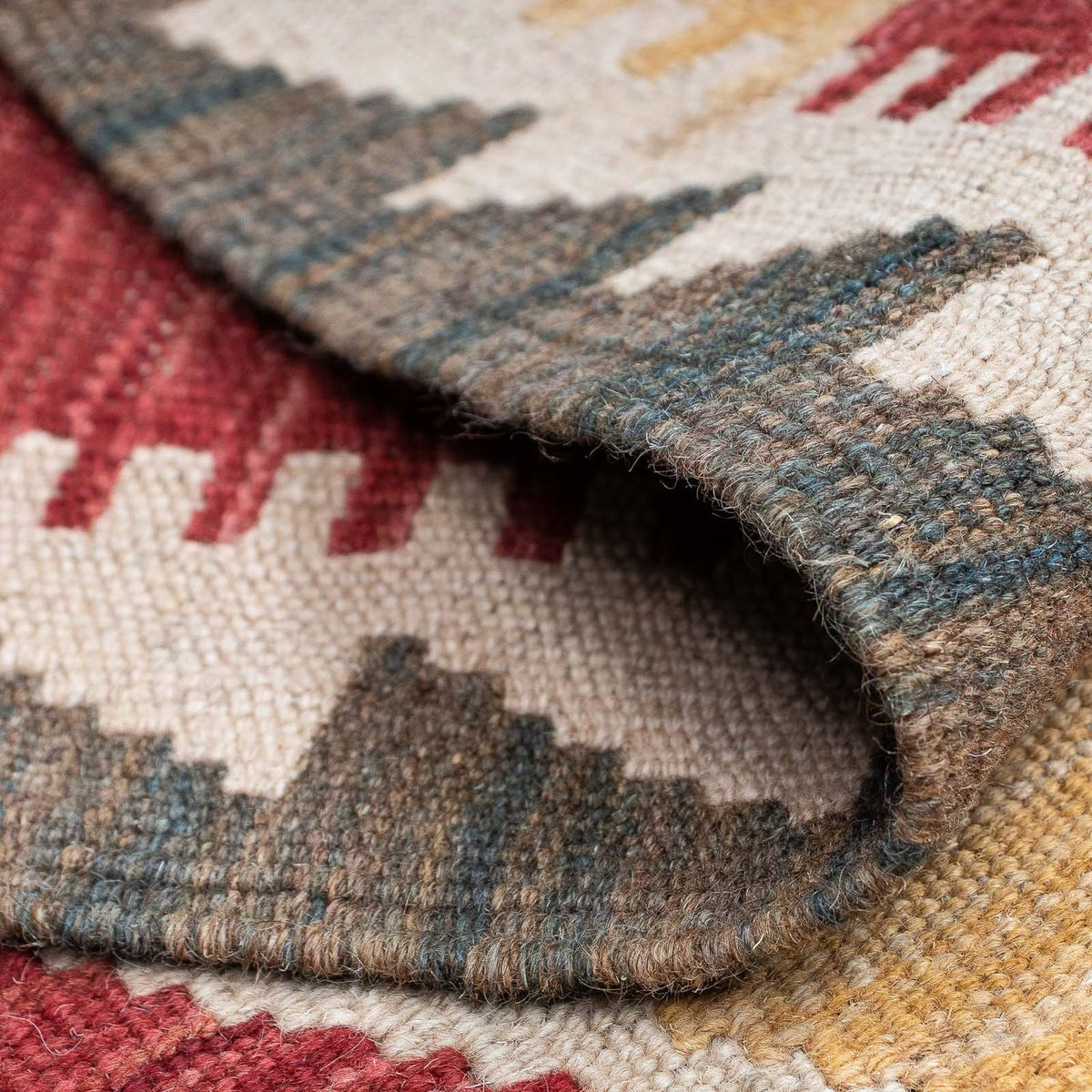 Tappeto corsia Tappeto Kelim - Splash - 203 x 69 cm - multicolore