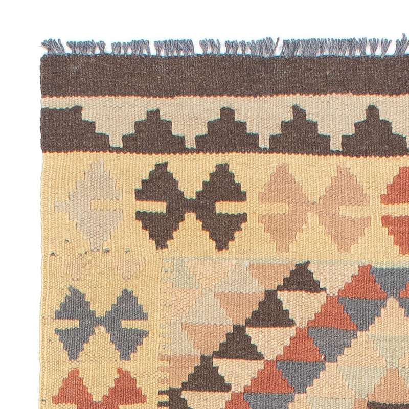 Tappeto corsia Tappeto Kelim - Splash - 198 x 63 cm - beige