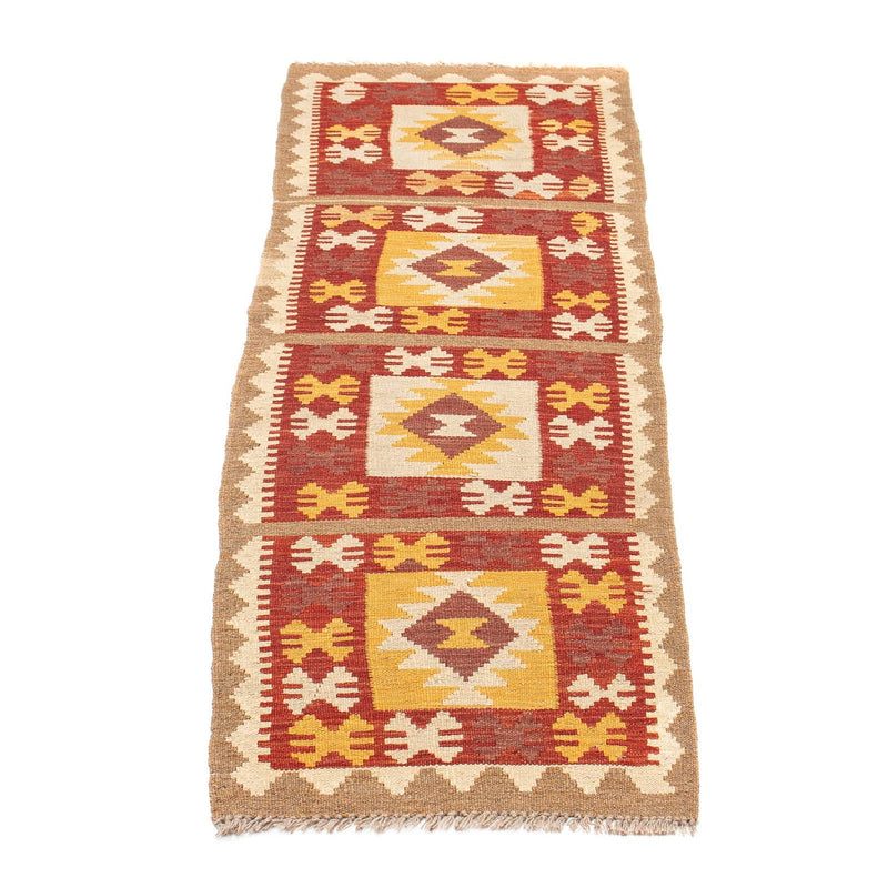Tappeto corsia Tappeto Kelim - Splash - 195 x 50 cm - multicolore