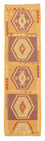 Tappeto corsia Tappeto Kelim - Splash - 191 x 52 cm - oro