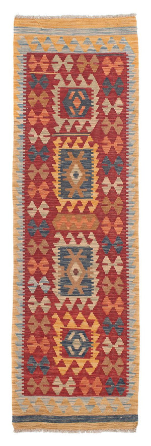 Tappeto corsia Tappeto Kelim - Splash - 214 x 63 cm - multicolore