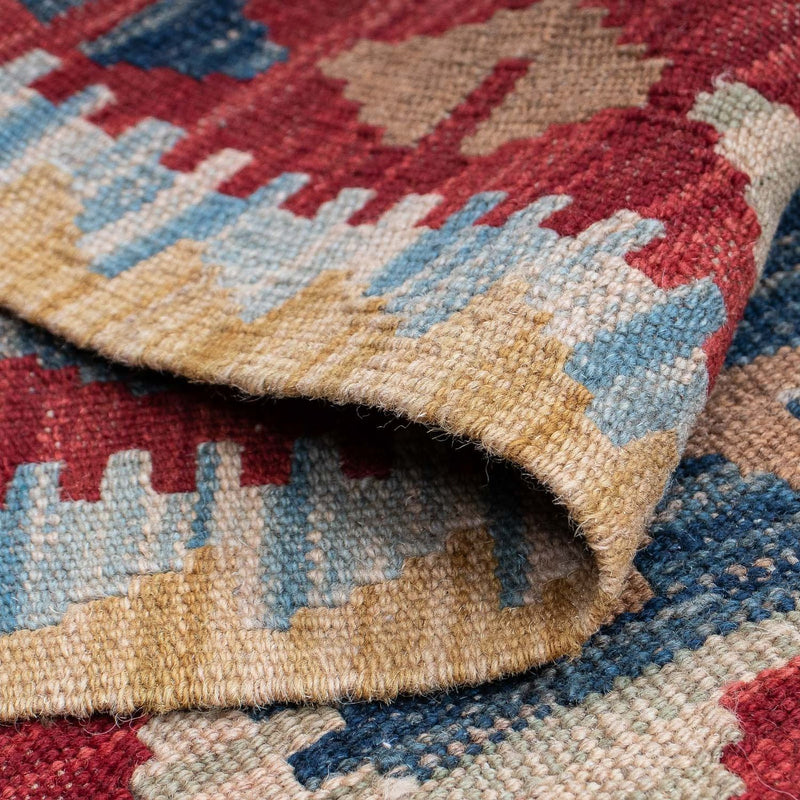Tappeto corsia Tappeto Kelim - Splash - 214 x 63 cm - multicolore