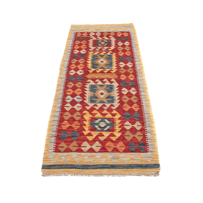 Tappeto corsia Tappeto Kelim - Splash - 214 x 63 cm - multicolore