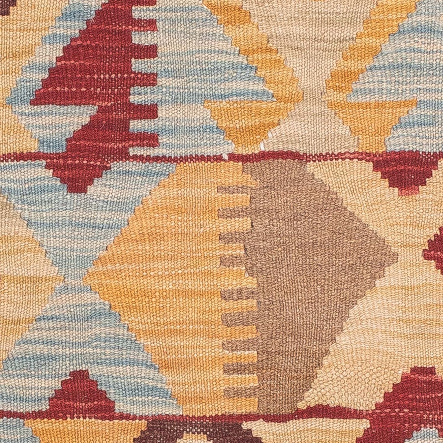 Tappeto corsia Tappeto Kelim - Splash - 203 x 68 cm - marrone chiaro