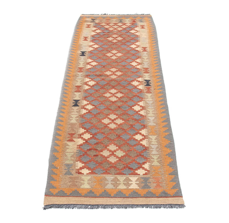 Tappeto corsia Tappeto Kelim - Splash - 199 x 57 cm - multicolore