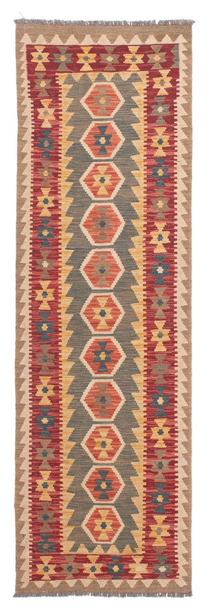 Tappeto corsia Tappeto Kelim - Splash - 211 x 63 cm - multicolore
