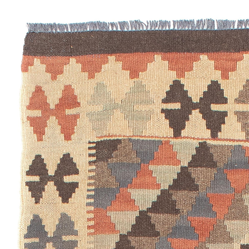 Tappeto corsia Tappeto Kelim - Splash - 173 x 70 cm - marrone chiaro