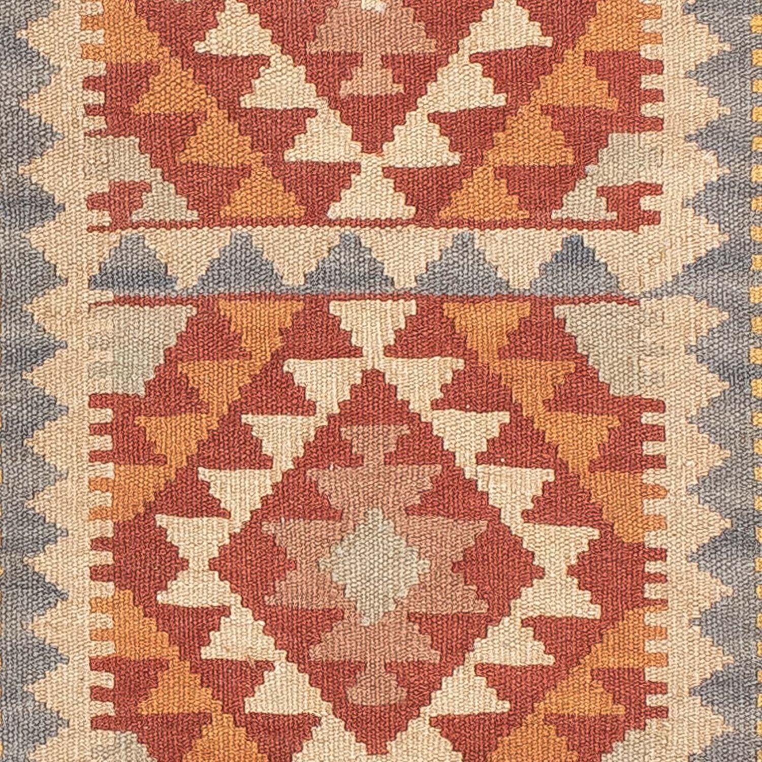 Tappeto corsia Tappeto Kelim - Splash - 197 x 62 cm - multicolore