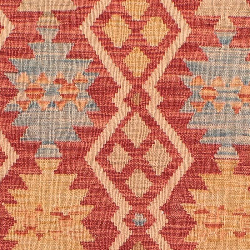 Tappeto corsia Tappeto Kelim - Splash - 384 x 75 cm - rosso