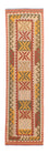 Tappeto corsia Tappeto Kelim - Splash - 306 x 82 cm - rosso chiaro