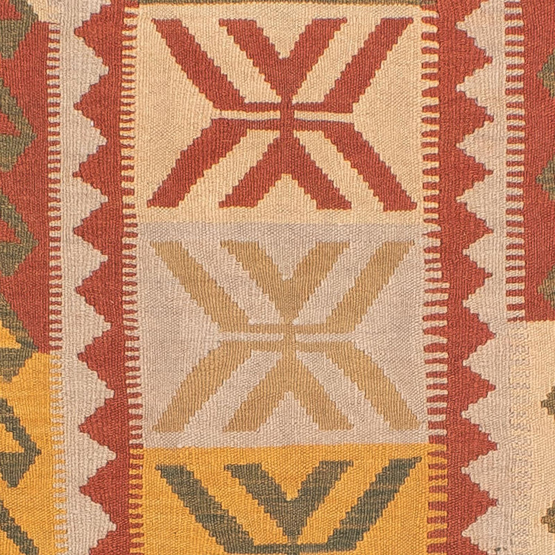 Tappeto corsia Tappeto Kelim - Splash - 306 x 82 cm - rosso chiaro