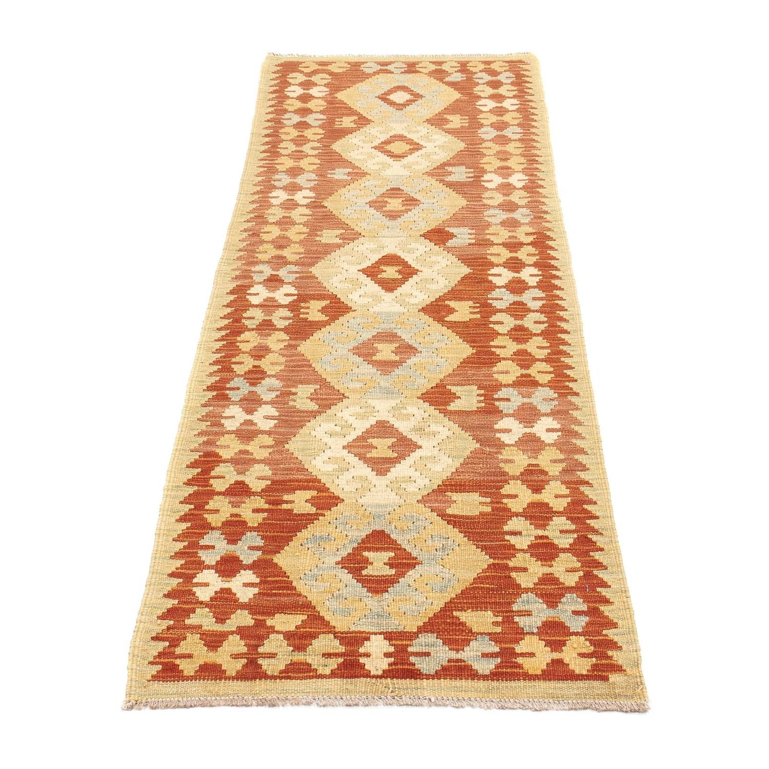 Tappeto corsia Tappeto Kelim - Splash - 198 x 61 cm - multicolore