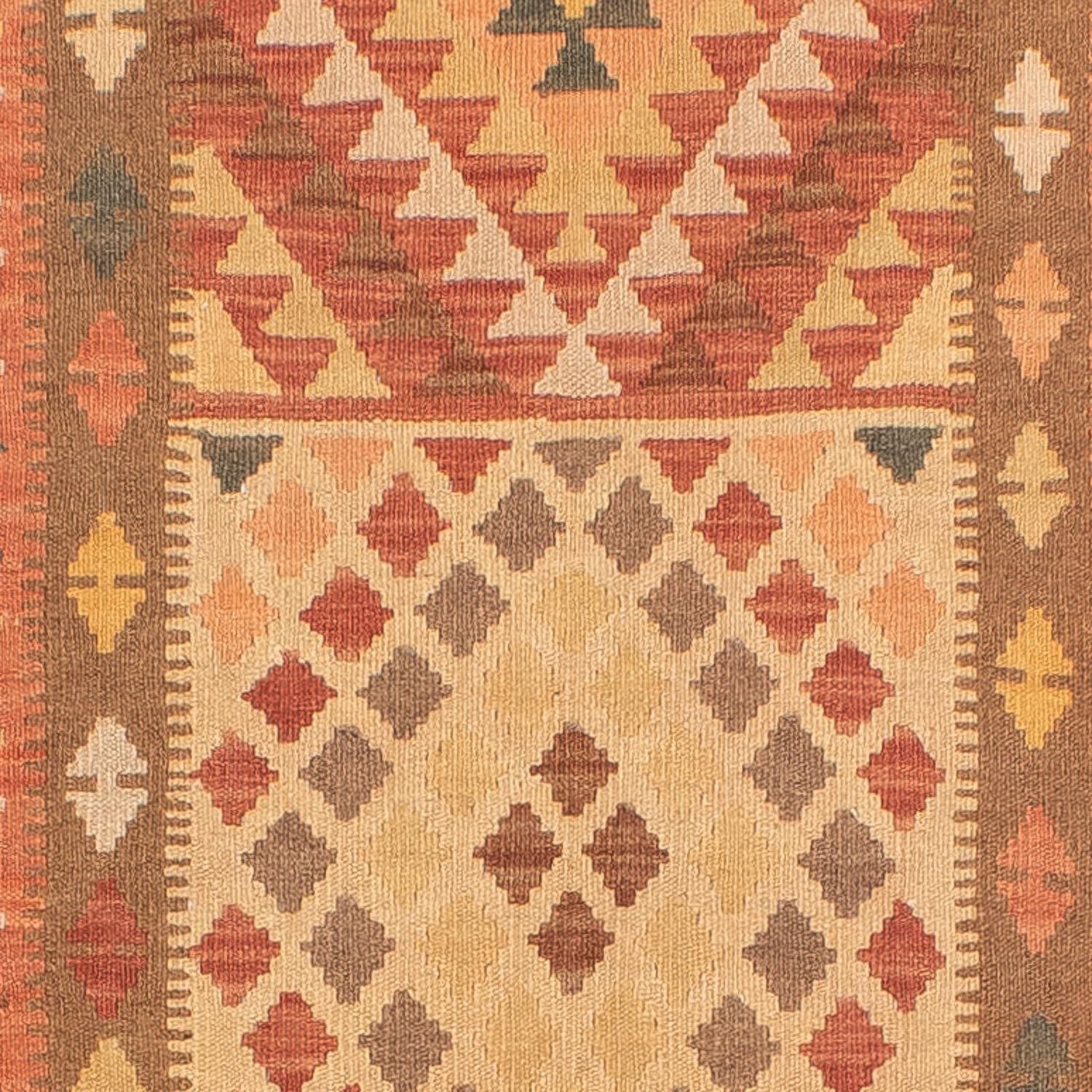 Tappeto corsia Tappeto Kelim - Splash - 407 x 91 cm - rosso chiaro