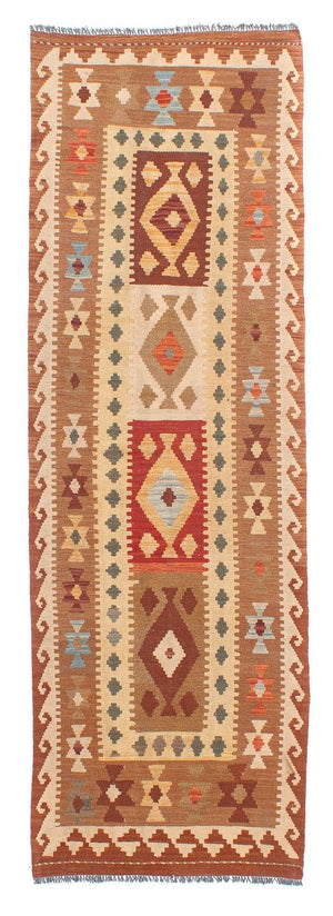 Tappeto corsia Tappeto Kelim - Splash - 254 x 81 cm - multicolore