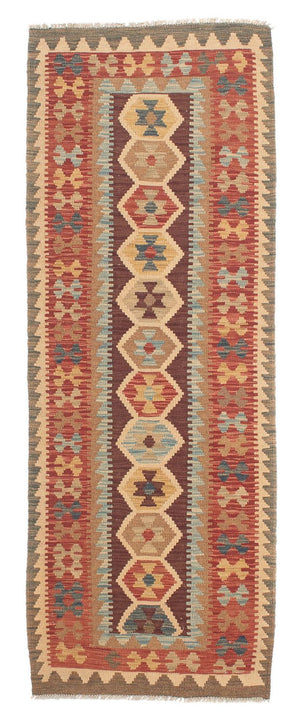 Tappeto corsia Tappeto Kelim - Splash - 200 x 67 cm - multicolore