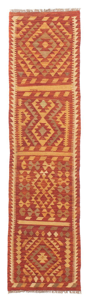 Tappeto corsia Tappeto Kelim - Splash - 190 x 47 cm - rosso