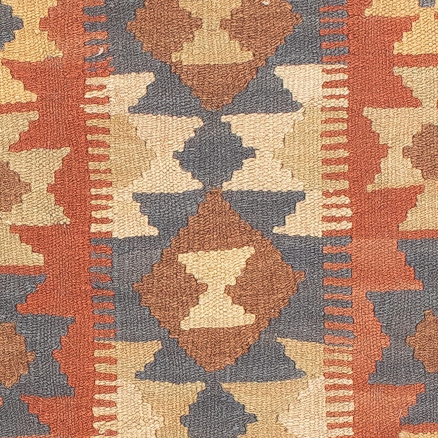 Tappeto corsia Tappeto Kelim - Splash - 182 x 61 cm - ruggine