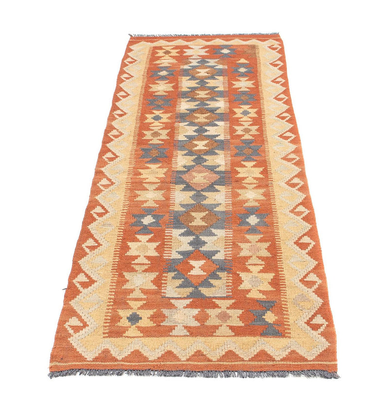 Tappeto corsia Tappeto Kelim - Splash - 182 x 61 cm - ruggine
