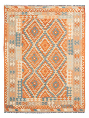 Tappeto Kelim - Splash - 214 x 159 cm - multicolore