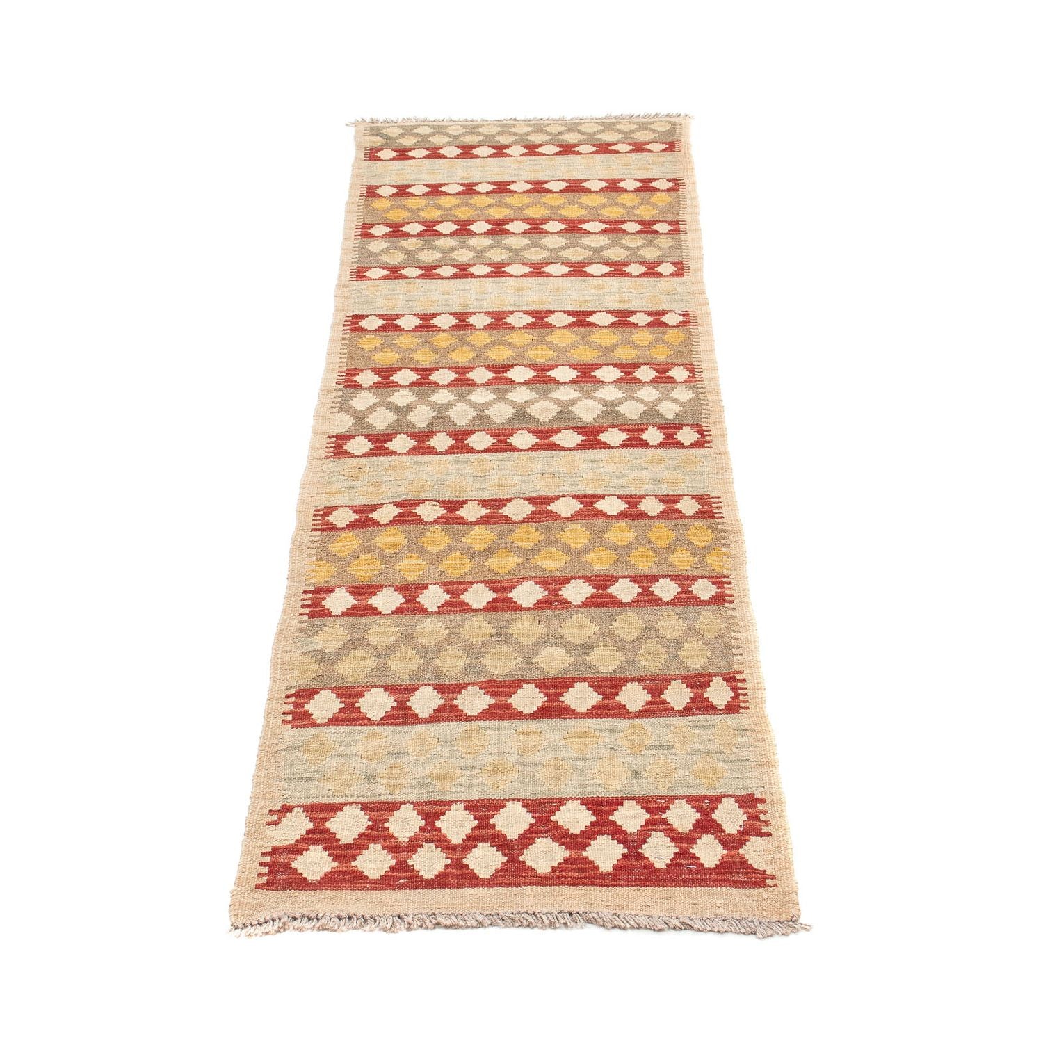 Tappeto corsia Tappeto Kelim - Splash - 210 x 56 cm - multicolore