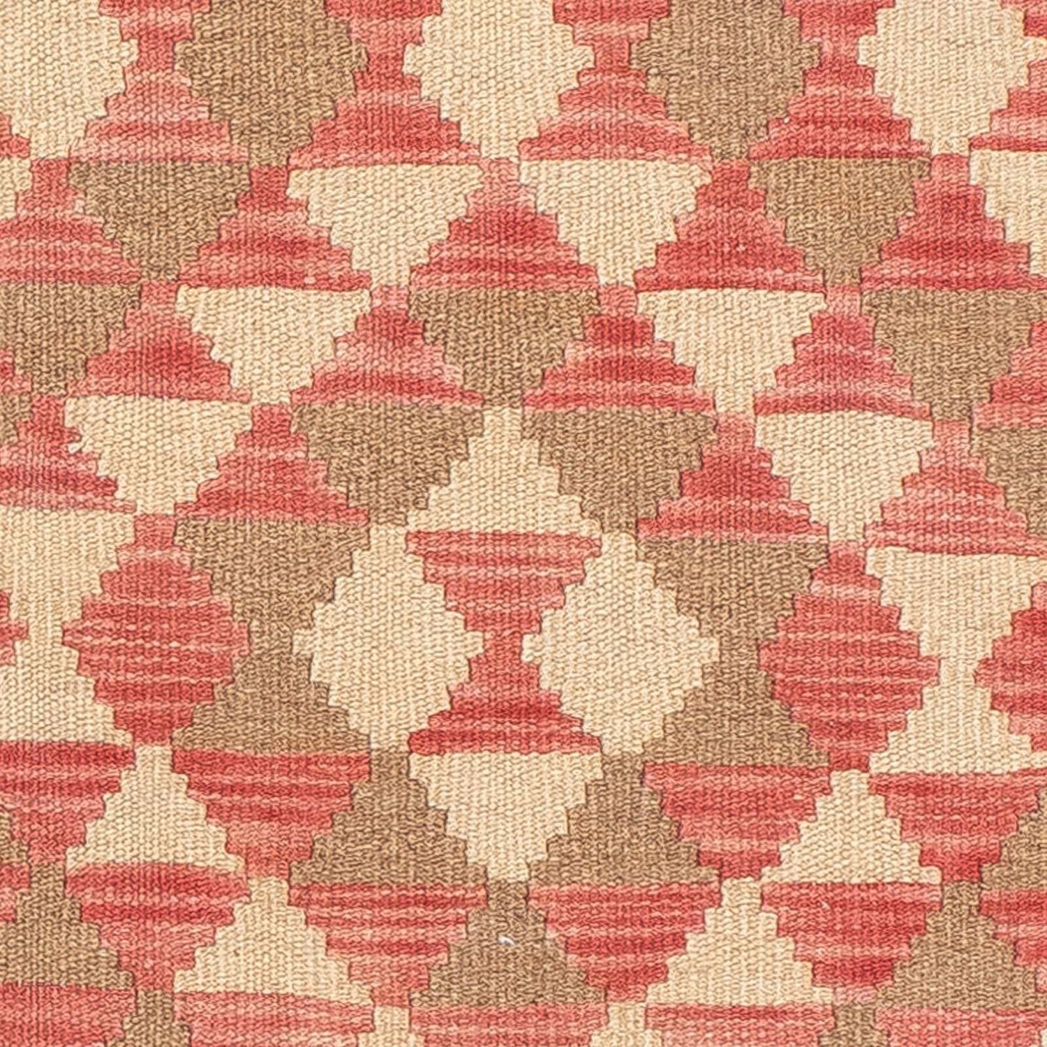 Tappeto corsia Tappeto Kelim - Splash - 203 x 60 cm - rosso chiaro
