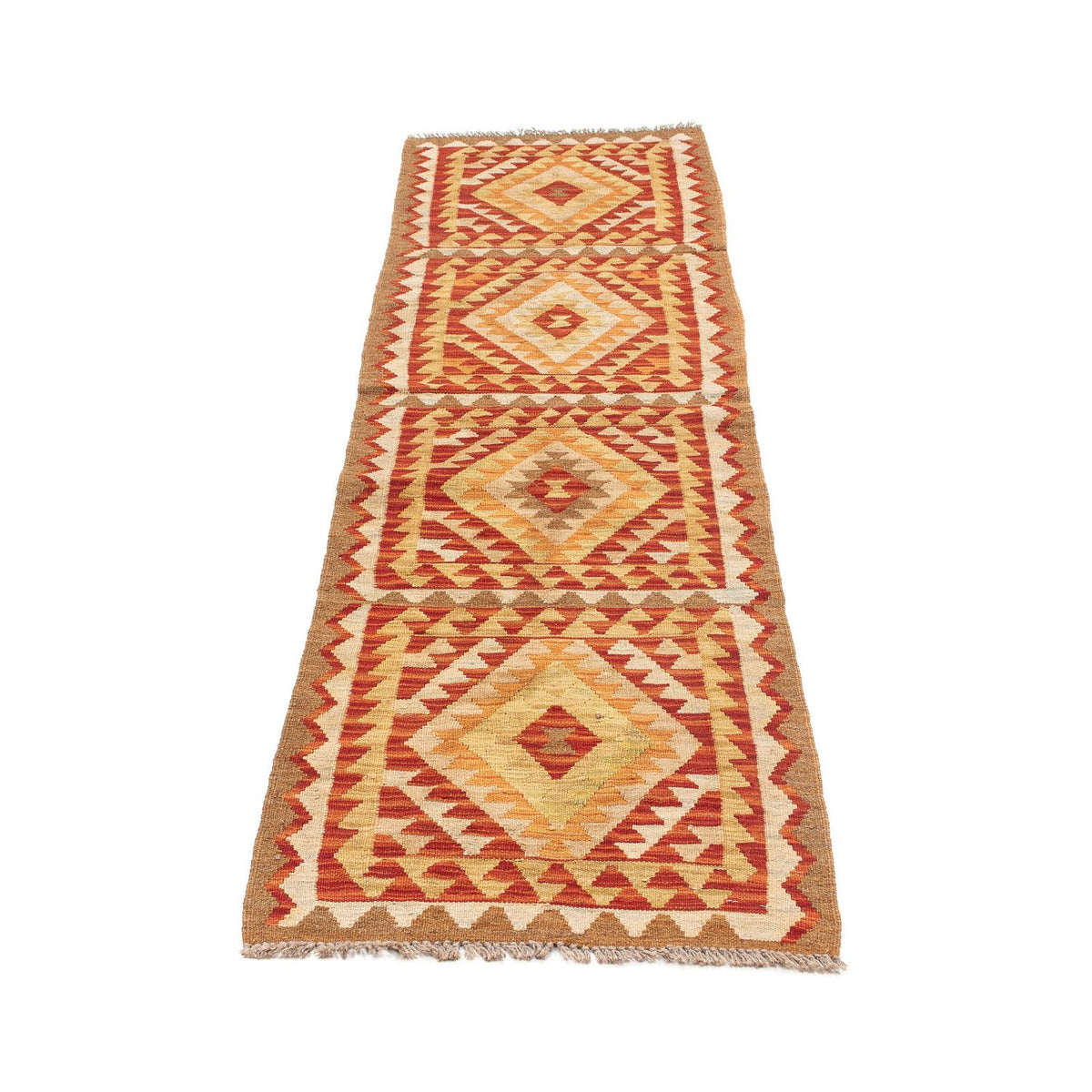 Tappeto corsia Tappeto Kelim - Splash - 222 x 57 cm - multicolore