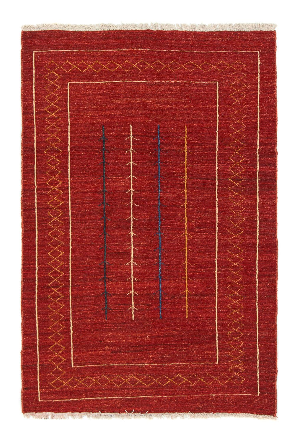 Tappeto Gabbeh - Persero - 175 x 112 cm - rosso