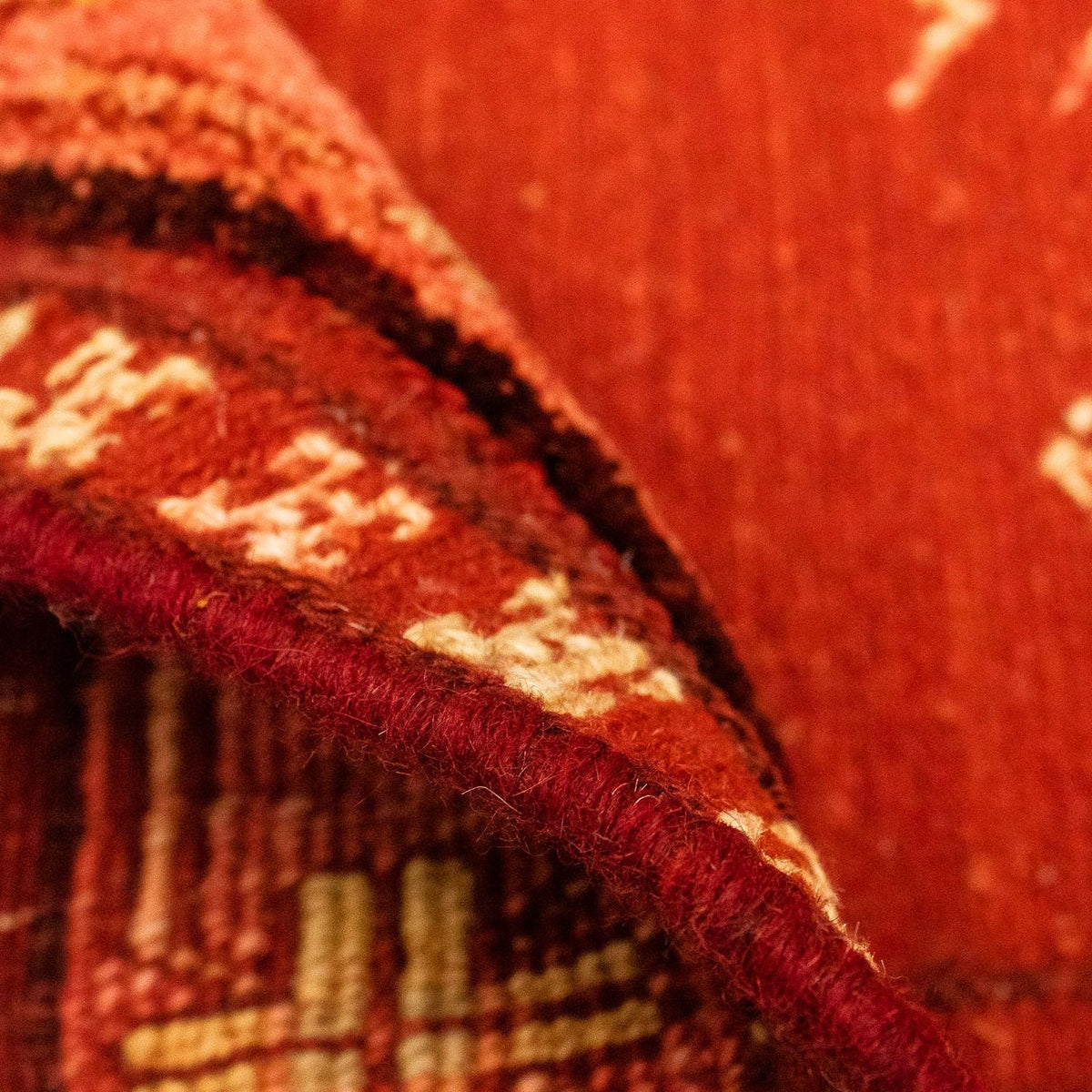 Tappeto Gabbeh - Loribaft Persero - 150 x 97 cm - rosso scuro