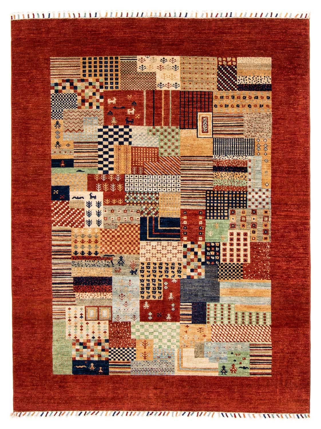 Tappeto Ziegler - 217 x 165 cm - rosso scuro