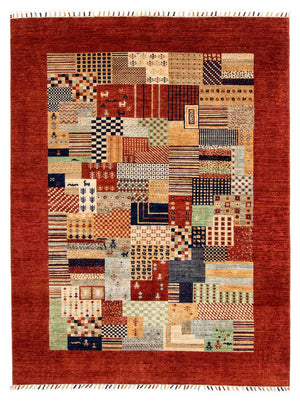 Tappeto Ziegler - 217 x 165 cm - rosso scuro