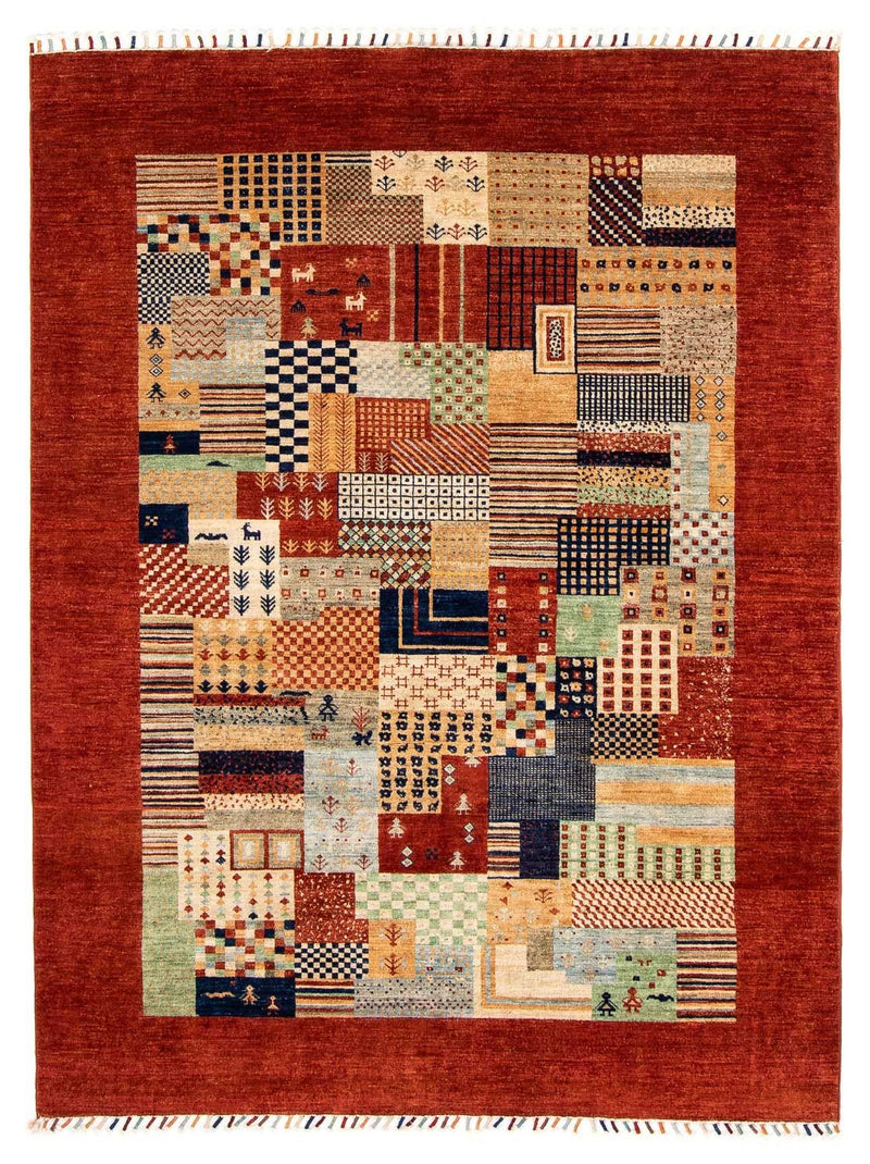 Tappeto Ziegler - 217 x 165 cm - rosso scuro