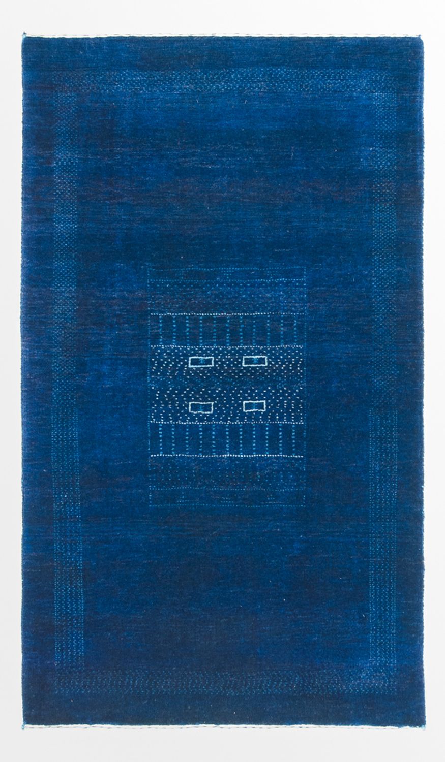 Tappeto Gabbeh - Loribaft Persero - 132 x 75 cm - blu scuro