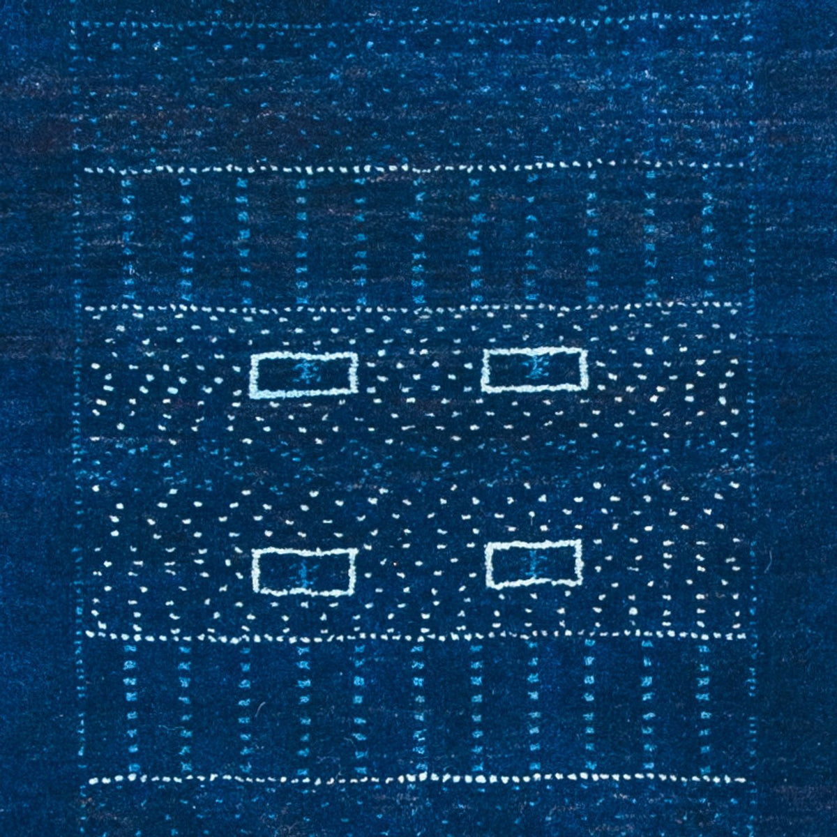 Tappeto Gabbeh - Loribaft Persero - 132 x 75 cm - blu scuro