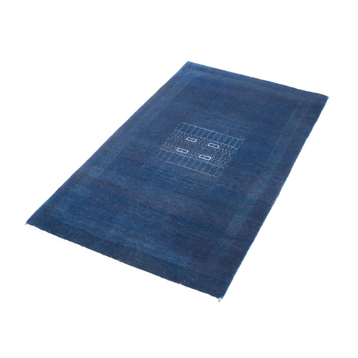 Tappeto Gabbeh - Loribaft Persero - 132 x 75 cm - blu scuro